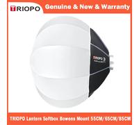 TRIOPO Lantern Softbox Light Modifier boîte à lumière lanterne modificatrice, 55/65/85cm, lumière vidéo LED pour Sokani X100 coldor Godox Aputure Bowens KQ55 55CM