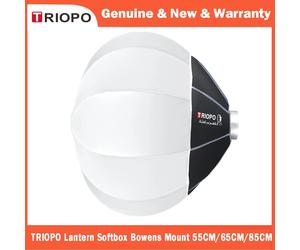 TRIOPO Lantern Softbox Light Modifier boîte à lumière lanterne modificatrice, 55/65/85cm, lumière vidéo LED pour Sokani X100 coldor Godox Aputure Bowens KQ65 65CM