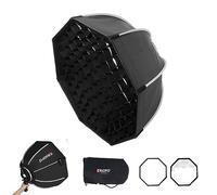 Triopo Softbox 25,6 pouces/65 cm avec Grille en nid d'abeille, boîte à lumière octogonale pour Photographie Godox V860 V850 TT600 TT685II YN560 III IV JY-680A, etc. Flash Speedlite Soft Box (KS2-65)