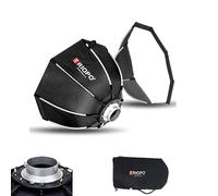 Triopo Softbox 25.6in/65cm Octagon Soft Boxes Quick Release, Bowen Mount Umbrella Photography Softbox Modificateur Diffuseur de lumière pour Bowen Mount Flash Speedlight LED Video Light (K2-65)