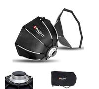 Triopo Softbox 35.4in/90cm Octagon Soft Boxes Quick Release, Bowen Mount Umbrella Photography Softbox Modificateur Diffuseur de lumière pour Bowen Mount Flash Speedlight Ed Video Light (K2-90)