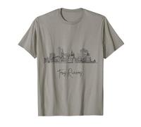 Trios-Rivieres Skyline Québec Souvenirs de voyage Paysage urbain T-Shirt