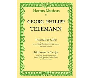 Triosonate für Zwei Altblockflöten (Violinen, Querflöten) und Basso Continuo C-Dur (aus-Der getreue Musikmeister-). Hortus Musicus. Spielpartitur, Stimmen [Import]