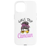 Trip Cancun Mexique Chignon à Cheveux désordonnés pour Filles Coque pour iPhone 15
