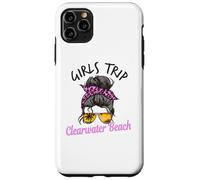 Trip Clearwater Beach Florida Chignon à Cheveux désordonnés pour Filles Coque pour iPhone 11 Pro Max