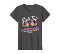 Trip Filles Londres 2025 T-Shirt, Femme, Chiné Foncé, 3XL