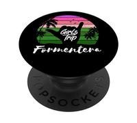 Trip Formentera Ibiza pour Filles PopSockets PopGrip Adhésif