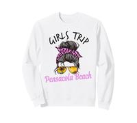 Trip Pensacola Beach Florida Chignon à Cheveux désordonnés pour Filles Sweatshirt