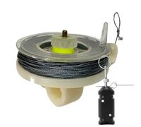 Trip Wire Fil de sécurité, Bobine de 25 m, réutilisable, résistant intempéries, système d'alerte précoce, Pratique, pour Camping, Ferme, Survie, Plein air, Chasse, randonnée, piège, défense
