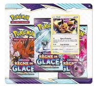 Tripack 3 Boosters REGNE DE GLACE EB06 - Modèle aléatoire Ronflex/Evoli