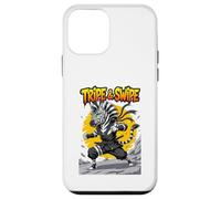 Tripe and Swipe Funny Zebra Kung Fu Martial Arts Cartoon Coque pour iPhone 12 Mini