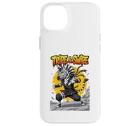 Tripe and Swipe Funny Zebra Kung Fu Martial Arts Cartoon Coque pour iPhone 14 Plus
