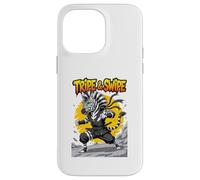 Tripe and Swipe Funny Zebra Kung Fu Martial Arts Cartoon Coque pour iPhone 14 Pro Max