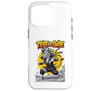 Tripe and Swipe Funny Zebra Kung Fu Martial Arts Cartoon Coque pour iPhone 16 Pro