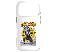 Tripe and Swipe Funny Zebra Kung Fu Martial Arts Cartoon Coque pour iPhone 17 Pro