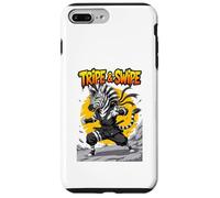 Tripe and Swipe Funny Zebra Kung Fu Martial Arts Cartoon Coque pour iPhone 7 Plus/8 Plus