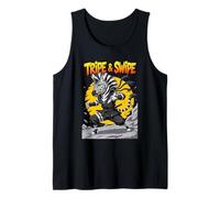 Tripe and Swipe Funny Zebra Kung Fu Martial Arts Cartoon Débardeur