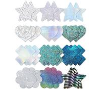 Tripetals 12 Paires Cache-Téton Invisibles Cache Tetons Femme Reutilisable Auto-adhésif Nipple Respirant Cover Invisible Mamelon Pasties-Bleu et Argent