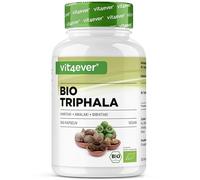 Triphala Bio - Haute Dose de 2000 mg (500 mg par capsule) - 365 capsules - Poudre de Triphala de l'Inde : Haritaki, Amalaki, Bibhitaki - Sans Additifs - Vegan