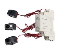 Triphasé pour compteur d'énergie intelligent Zigbee 3 x 230/400 V à 100 A avec convertisseur de courant, pour surveillance à distance de l'application Tuya pour comptage avant/arrière, montage sur