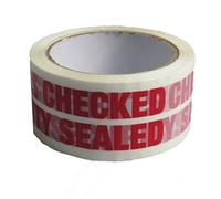Triplast 48 mm x 66 m Contents Checked Printed Low Noise Parcel Packing Tape