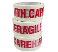 triplast 48 mm x 66 m Poignée faible bruit avec soin Imprimé Ruban adhésif d'emballage (Lot de 3)