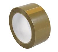 triplast 48 mm x 66 m Ruban adhésif d'emballage en PVC résistante en vinyle - Chamois marron (Lot de 2)