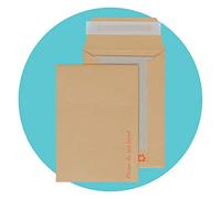 Triplast Lot de 10 enveloppes rigides en carton manille avec bande autocollante Format A6 C6 162 x 114 mm