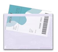Triplast Lot de 500 pochettes A6 unies pour documents (158 x 110 mm) | Enveloppes en plastique transparent à décoller et à sceller | Joindre des factures, des listes d'emballage et des notes de