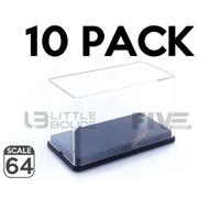 Triple 9 1/64 T9-64010 Display Case Pack 10 Show-Case 1/64th Diecast Modelcar-Triple 9