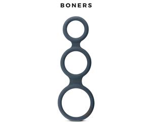 Triple Anneau pour pénis et/ou testicules Cockring - BONERS