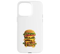 Triple Burger Fromage Fondu Amateur Drôle Coque pour iPhone 15 Pro Max