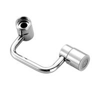 Triple buse pivotante - Rallonge de robinet pour accès à l'évier | Construction en cuivre ABS avec double mode de flux, bras rotatif à 1080°, outil de lavage sans éclaboussures, idéal pour les