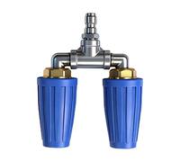 Triple Buse Turbo Pour Nettoyeur À Haute Pression,Triples Accessoires Portables Rotatifs à 360 Degrés | Embout Turbo pour Nettoyeur Haute Pression,pour Voiture Intérieur Extérieur Garage Jardin Cour F