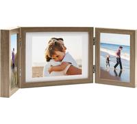Triple cadre photo Collage marron clair 22x15 cm+2x(10x15 cm)