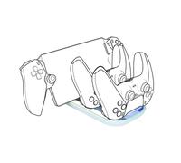 Triple chargeur BigBen pour console Playstation Portal et manettes DualSense PS5 Blanc Blanc E