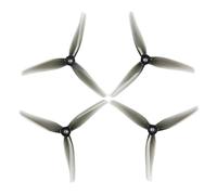 Triple d'hélice compatible Nazgul F5 de 5 pouces avec trou de montage de 5 mm pour les moteurs de drones FPV(crystal grey 2 pairs)