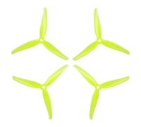 Triple d'hélice compatible Nazgul F5 de 5 pouces avec trou de montage de 5 mm pour les moteurs de drones FPV(crystal yellow2pairs)