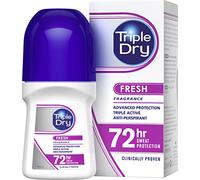 Triple Dry Femme | Parfum frais anti-transpirant roll-on 50 ml | Protection 72 heures contre la transpiration excessive | Combat les odeurs | Formule triple active | Cliniquement prouvée | Femme