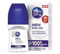 Triple Dry Roll-On Men - Déodorant anti-transpirant pour homme - Déodorant antibactérien pour 100 h de protection - Parfum vivifiant - Pour homme - 50 ml