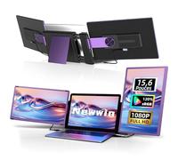 Triple Ecran PC Portable 15.6" FHD 1080P IPS Extension Multi Ecran Double Ecran PC Portable Moniteur Portable Monitor pour 13"-17.3" Ordinateur Portable Compatible avec Mac Windows Chrome Switch PS5