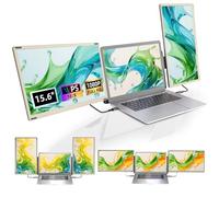 Triple Ecran PC Portable 15.6" FHD 1080P IPS Extension Multi Ecran Double Ecran PC Portable Moniteur Portable Monitor pour 13"-17.3" Ordinateur Portable Compatible avec Mac Windows Chrome Switch PS5