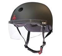 Triple Eight Casque certifié Sweatsaver avec visière pour roller derby, skateboard et BMX, XS/S