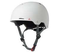 Triple Eight Gotham Casque double certifi pour skateboard, vlo, patinage roulettes, tailles pour adultes et adolescents, blanc mat, Large/X-L