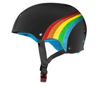 Triple Eight Le casque SweatSaver certifi pour le skateboard BMX et le patinage rouleaux arc-en-ciel Sparkle Black Grand / X-Gar