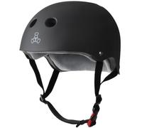 Triple Eight The Certified Sweatsaver Casque de Skateboard Unisexe, Caoutchouc Noir, XL/XXL