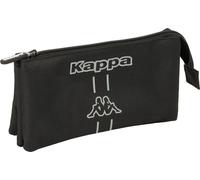 Triple étui multi-usages Kappa Noir foncé 22 x 12 x 3 cm