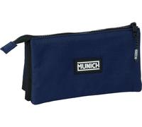 Triple étui multi-usages Munich Basic bleu marine 22 x 12 x 3 cm