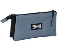 Triple étui multi-usages Munich Basic Gris 22 x 12 x 3 cm