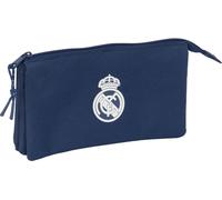 Triple étui multi-usages Real Madrid C.F. bleu marine 22 x 12 x 3 cm